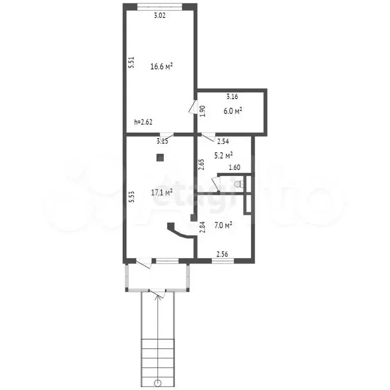 Продам помещение свободного назначения, 52.9 м - Фото 1