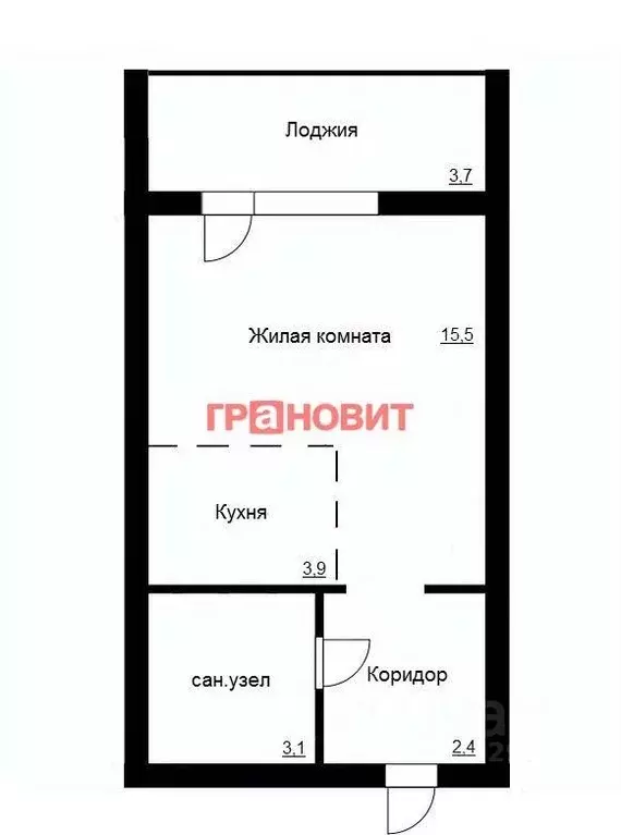 Студия Новосибирская область, Новосибирск ул. Твардовского, 22/6 (25.0 ... - Фото 1