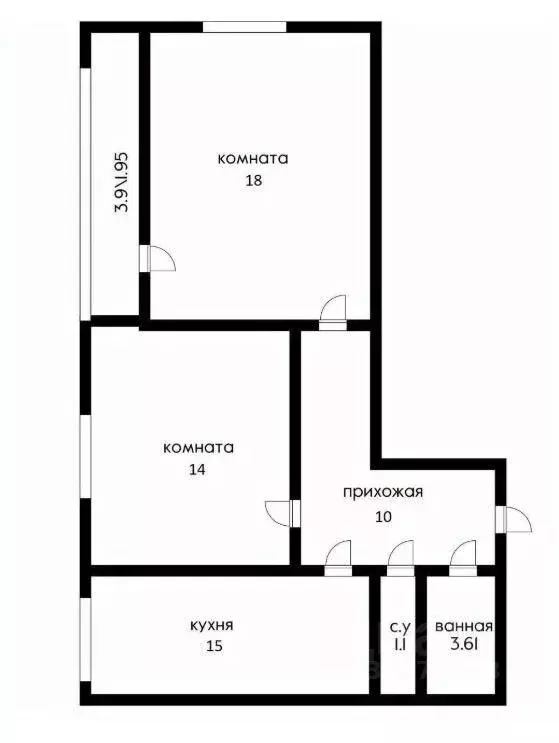 2-к кв. Краснодарский край, Краснодар ул. Имени Ф.И. Шаляпина, 30/1к2 ... - Фото 2
