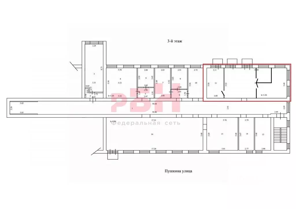 Офис в Пензенская область, Пенза ул. Пушкина (80 м) - Фото 2
