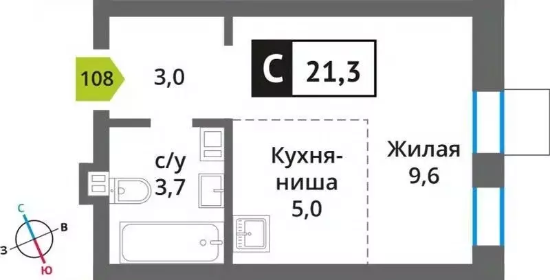 Студия Московская область, Красногорск Опалиха мкр, Никольский Квартал ... - Фото 0