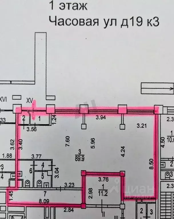 Помещение свободного назначения в Москва Часовая ул., 19к3 (114 м) - Фото 2