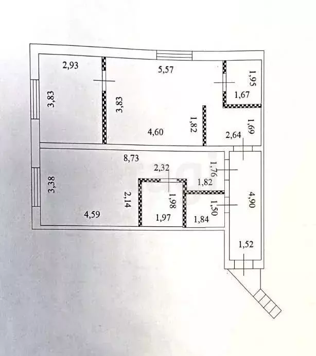 3-комнатная квартира: село Белый Яр, улица Анастасии Глазко, 12 (80 м) - Фото 1