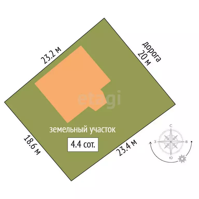 Дом в Сарафаново, коттеджный посёлок Еланчик, Клубничная улица (159 м) - Фото 1