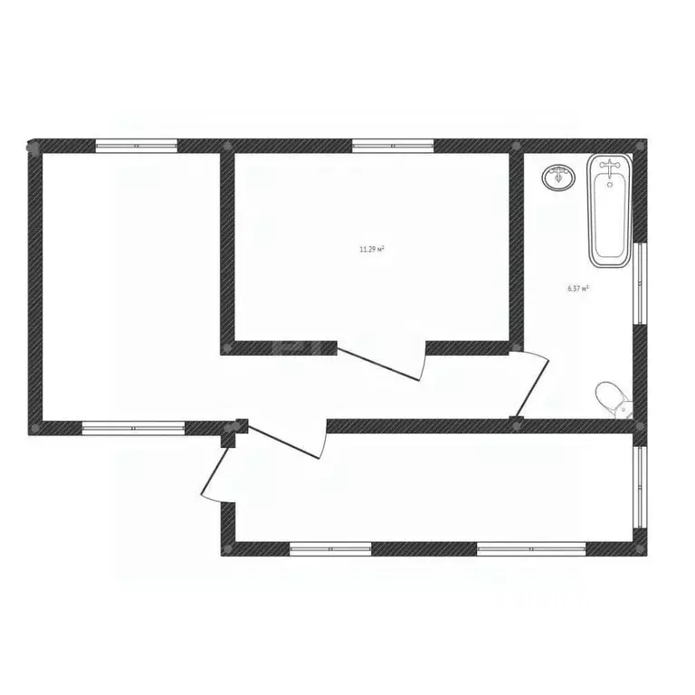 Дом в Курганская область, Курган пос. Увал, ул. Миронова, 33Д (96 м) - Фото 2