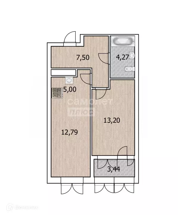 Продаётся 2-к квартира, 43 м - Фото 0