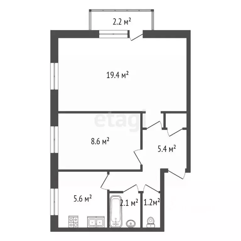 2-к кв. Санкт-Петербург Стрельбищенская ул., 28 (40.2 м) - Фото 1