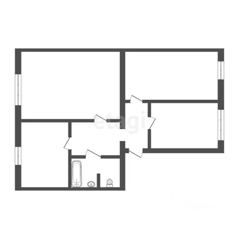 3-к кв. Тюменская область, Тюмень ул. Боровская, 3 (91.3 м) - Фото 2