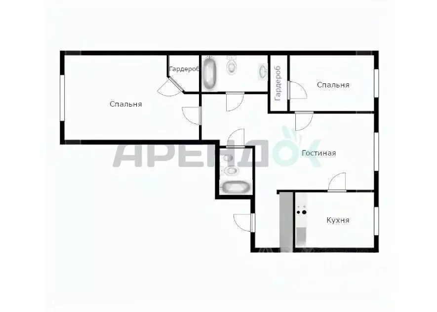 3-к кв. Москва Хорошевское ш., 12к1 (90.0 м) - Фото 2