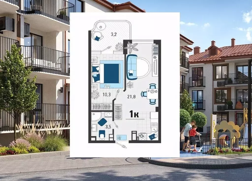 1-к кв. Краснодарский край, Туапсинский муниципальный округ, с. Агой ... - Фото 0