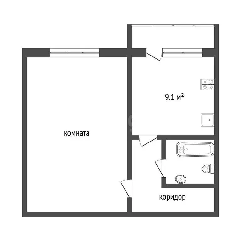 1-комнатная квартира: Ярославль, Большая Техническая улица, 11 (39.2 ... - Фото 1