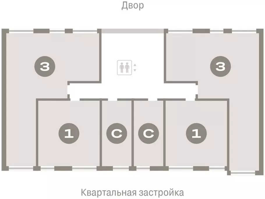 3-комнатная квартира: Тюмень, Мысовская улица, 26к1 (86.84 м) - Фото 1