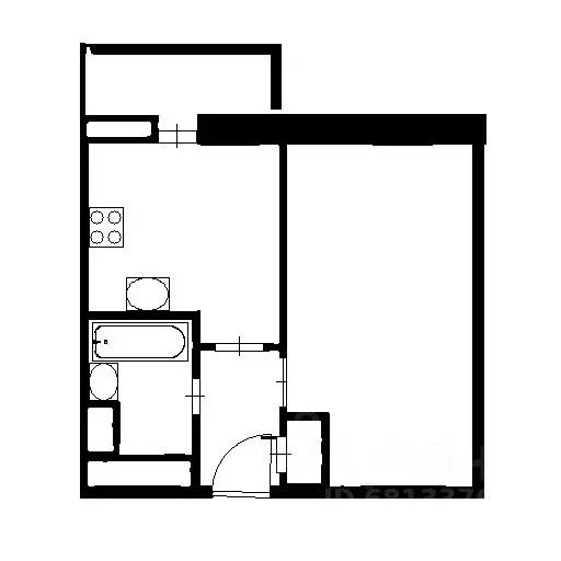 1-к кв. Москва Чонгарский бул., 26Ак1 (34.0 м) - Фото 2