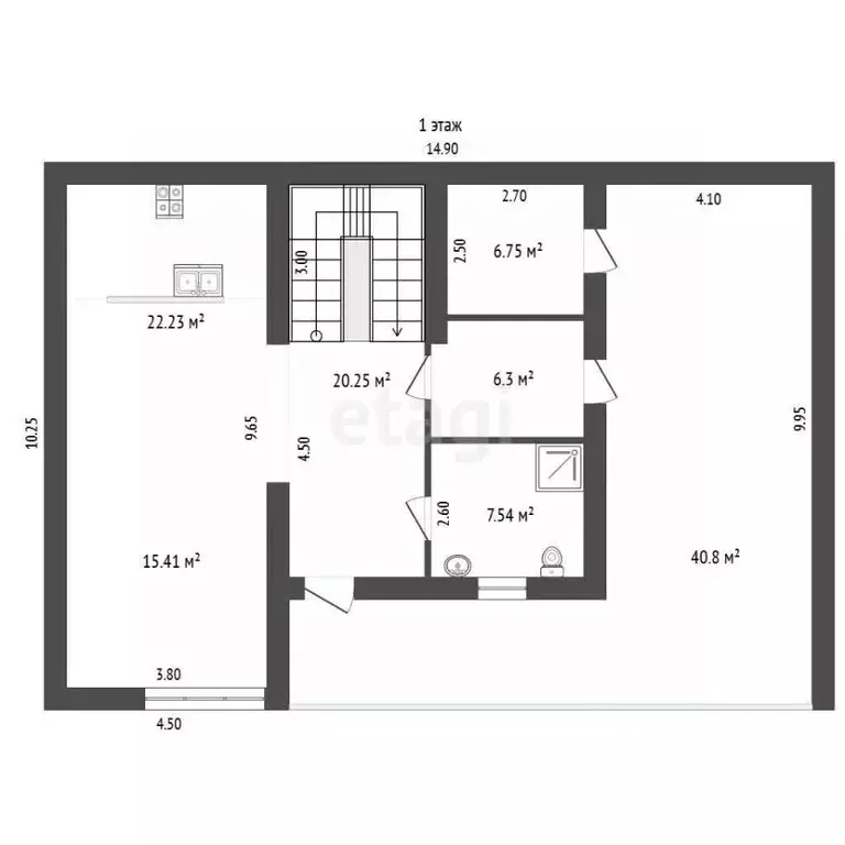 Дом в Крым, Ялта муниципальный округ, Гаспра пгт ш. Алупкинское, 72 ... - Фото 1