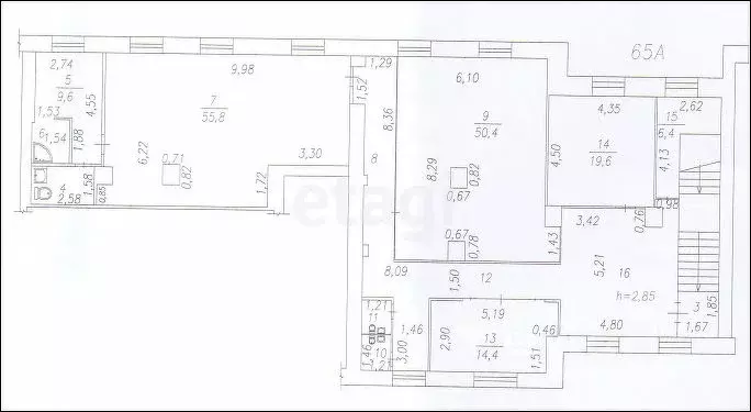 Офис в Кемеровская область, Новокузнецк просп. Курако, 6 (236 м) - Фото 2
