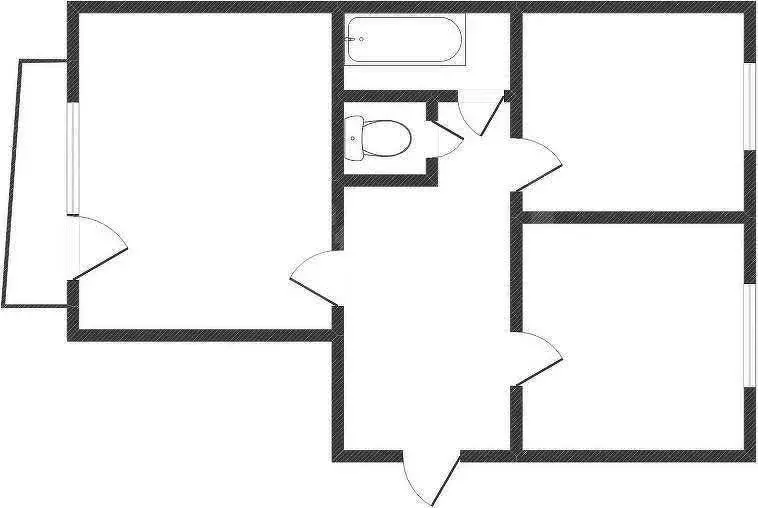 Квартира, 2 комнаты, 65 м - Фото 1