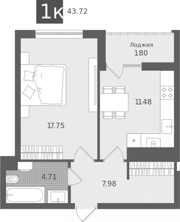 1-к кв. Калининградская область, Светлогорск Лесная Сказка жилой ... - Фото 1