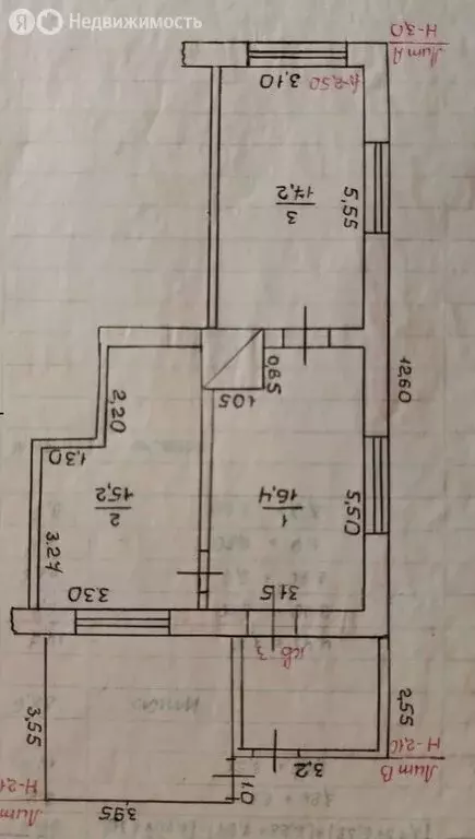 2-комнатная квартира: Барабинск, улица Чапаева, 109 (49 м) - Фото 0