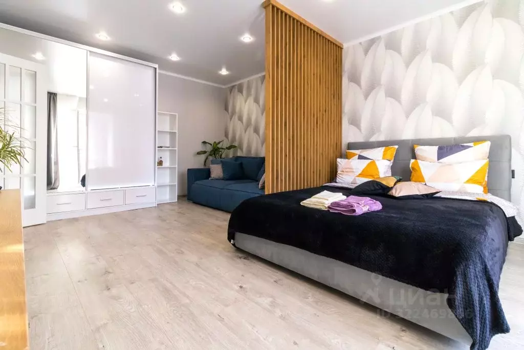 1-к кв. Калининградская область, Калининград Счастливая ул., 6 (42.0 ... - Фото 1