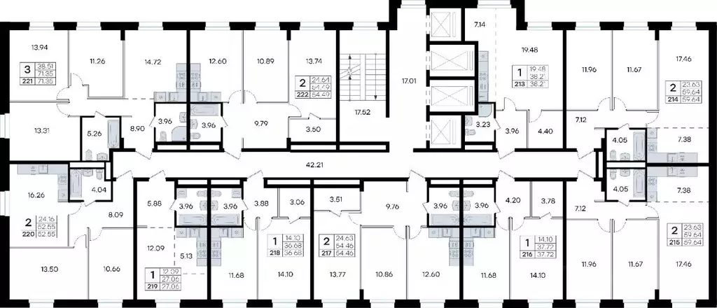 2-к кв. Приморский край, Владивосток ул. Тухачевского (54.46 м) - Фото 1