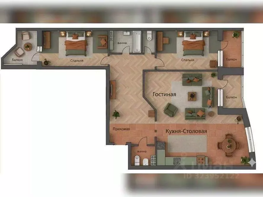 3-к кв. Свердловская область, Екатеринбург ул. Республиканская, 5 ... - Фото 1