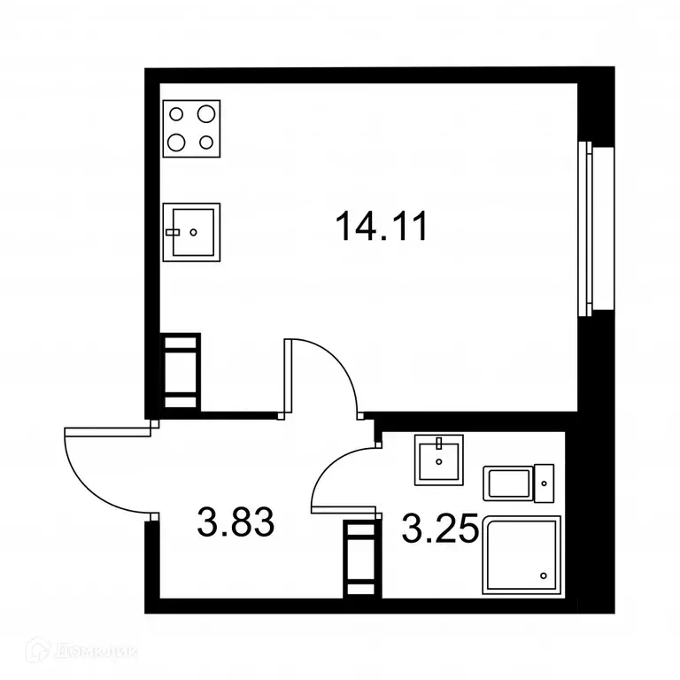 Продаётся 1-к квартира, 21.2 м - Фото 0