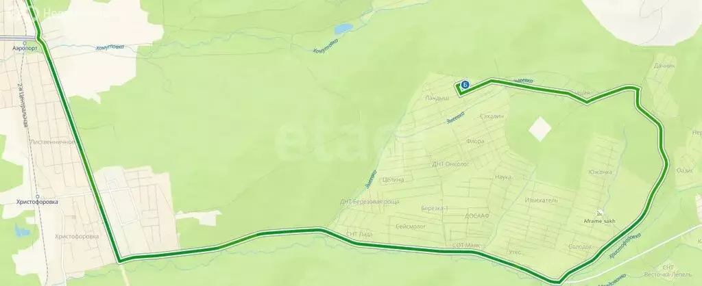 Участок в Южно-Сахалинск, СНТ Ландыш, Загородная улица (10 м) - Фото 1
