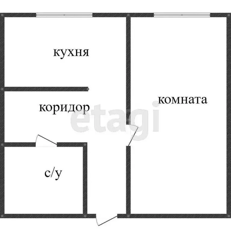 1-комнатная квартира: Курган, улица 9 Мая, 1В (33.9 м) - Фото 0