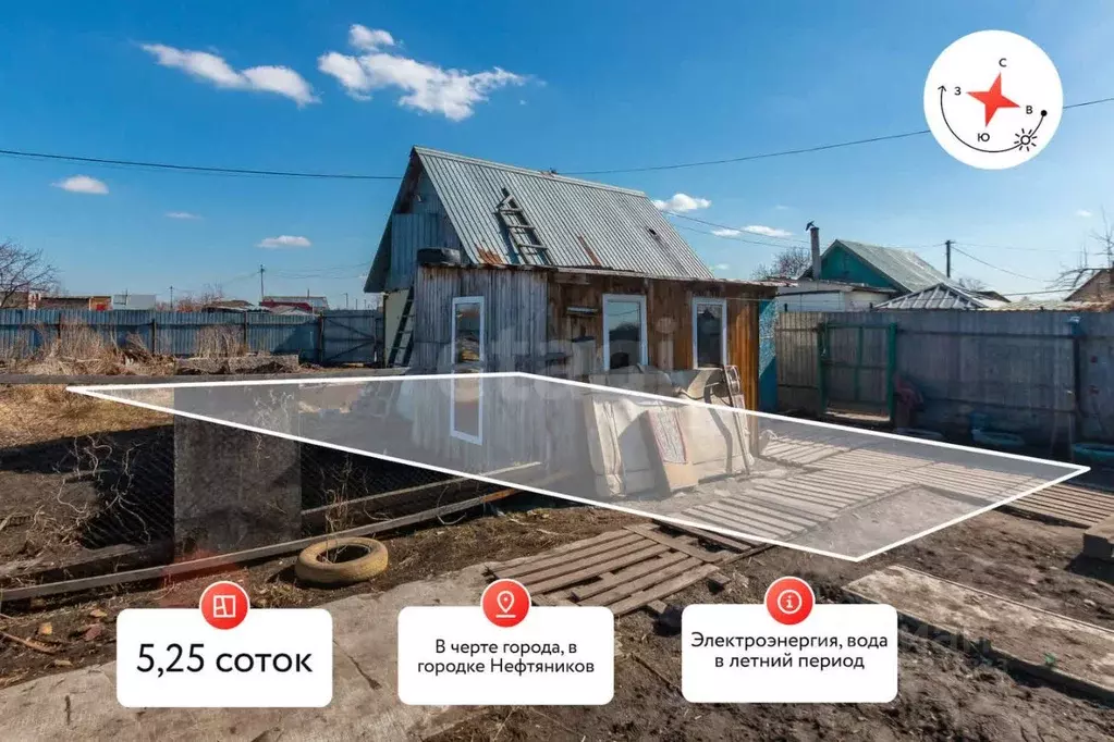 Участок в Омская область, Омск Деревообработчик СНТ, 174 (5.25 сот.) - Фото 0