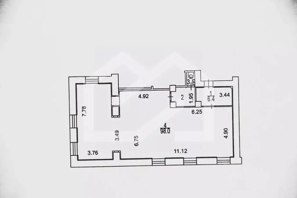 Торговая площадь в Москва Ленинский просп., 11С1 (110 м) - Фото 2