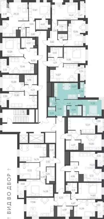 1-комнатная квартира: Екатеринбург, улица Академика Парина, 27 (42.44 ... - Фото 1