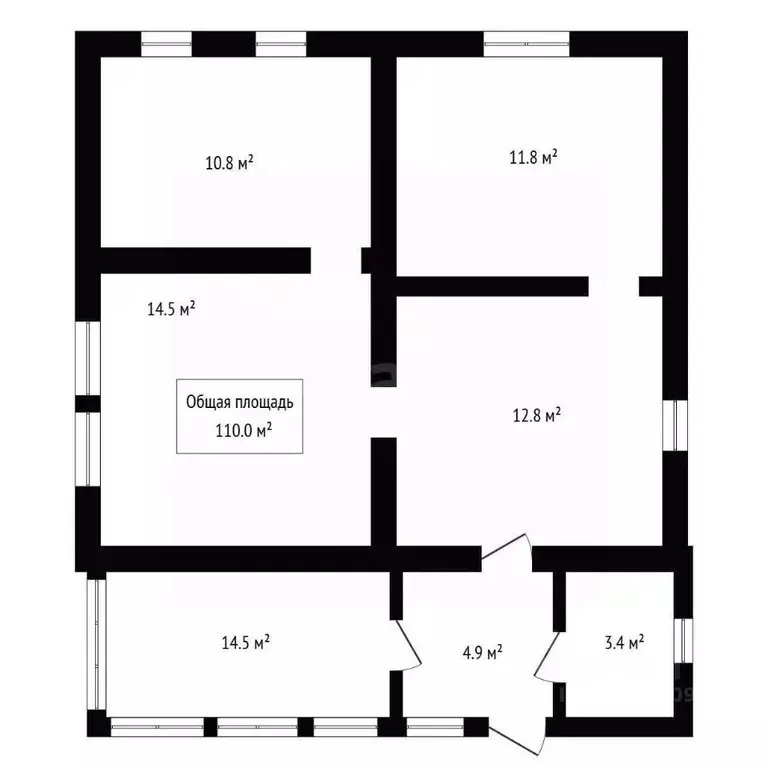 Дом в Алтай, Майминский район, с. Соузга Набережная ул., 58 (110 м) - Фото 2