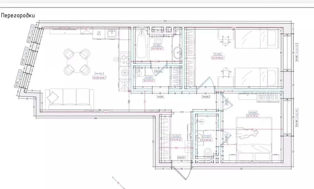 2-к кв. Москва ул. Нижние Мневники, 9 (66.0 м) - Фото 1