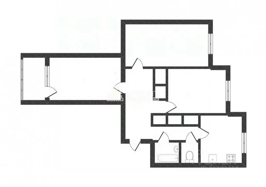 3-к кв. Ямало-Ненецкий АО, Новый Уренгой Дружба мкр, 1/5 (67.3 м) - Фото 1