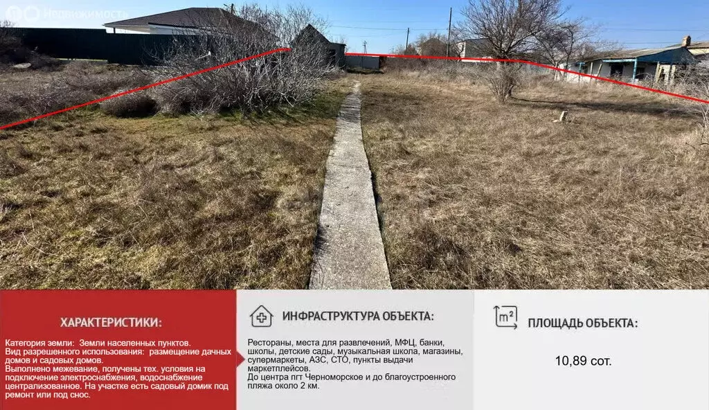 Участок в Черноморское, СНТ Тарханкут (10.89 м) - Фото 2