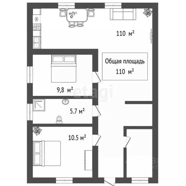 Дом в Новосибирская область, Новосибирский район, Станционный ... - Фото 2