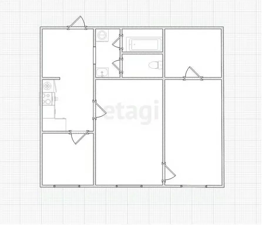 2-к кв. Сахалинская область, Южно-Сахалинск ул. Ленина, 319 (57.5 м) - Фото 1
