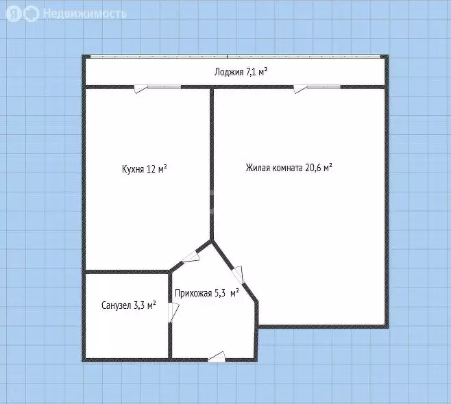 1-комнатная квартира: Горячий Ключ, улица Ярославского, 100Б (41.7 м) - Фото 1