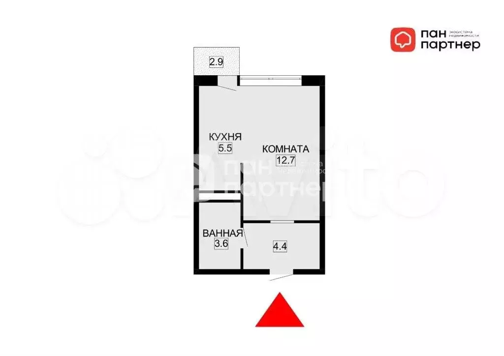 Квартира-студия, 27 м, 7/23 эт. - Фото 0