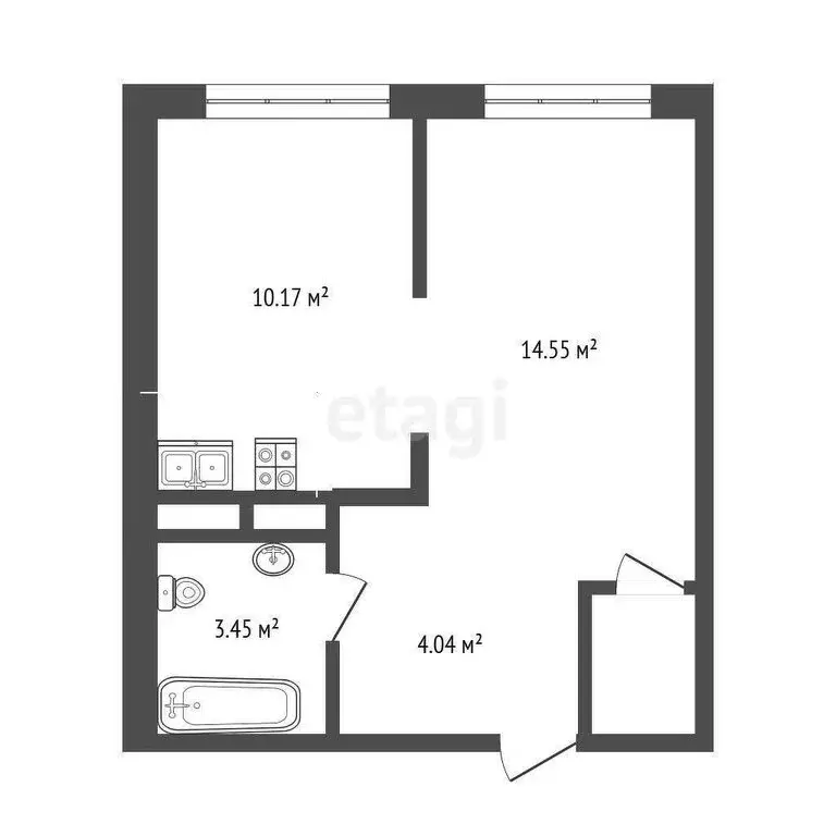 1-комнатная квартира: Нахабино, Покровская улица, 4 (31.5 м) - Фото 0