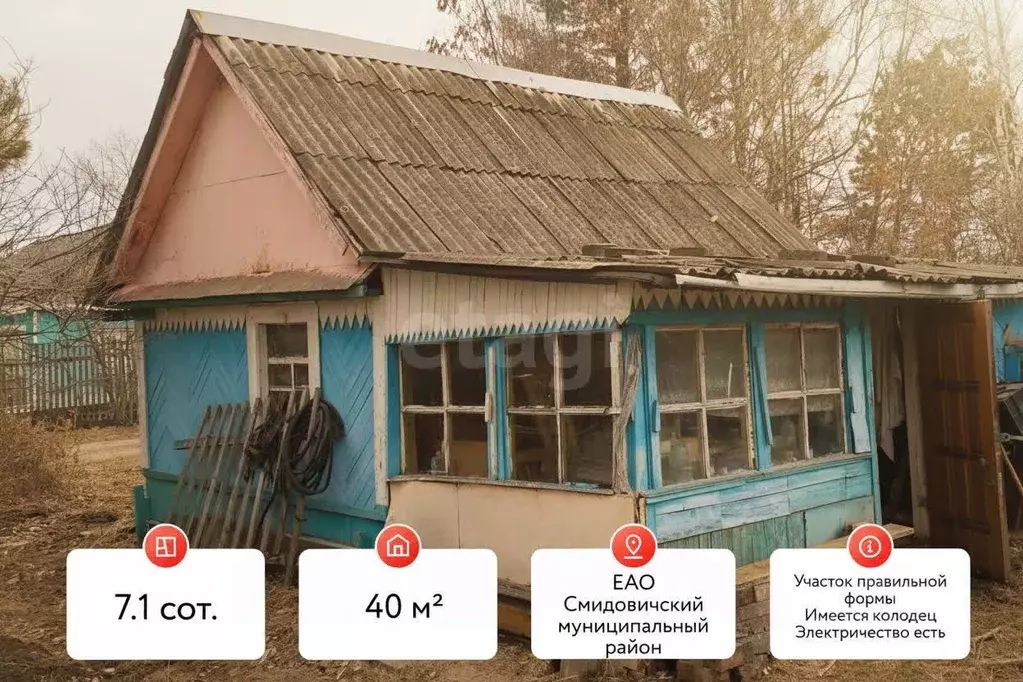 Дом в Еврейская автономная область, Смидовичский муниципальный район, ... - Фото 1