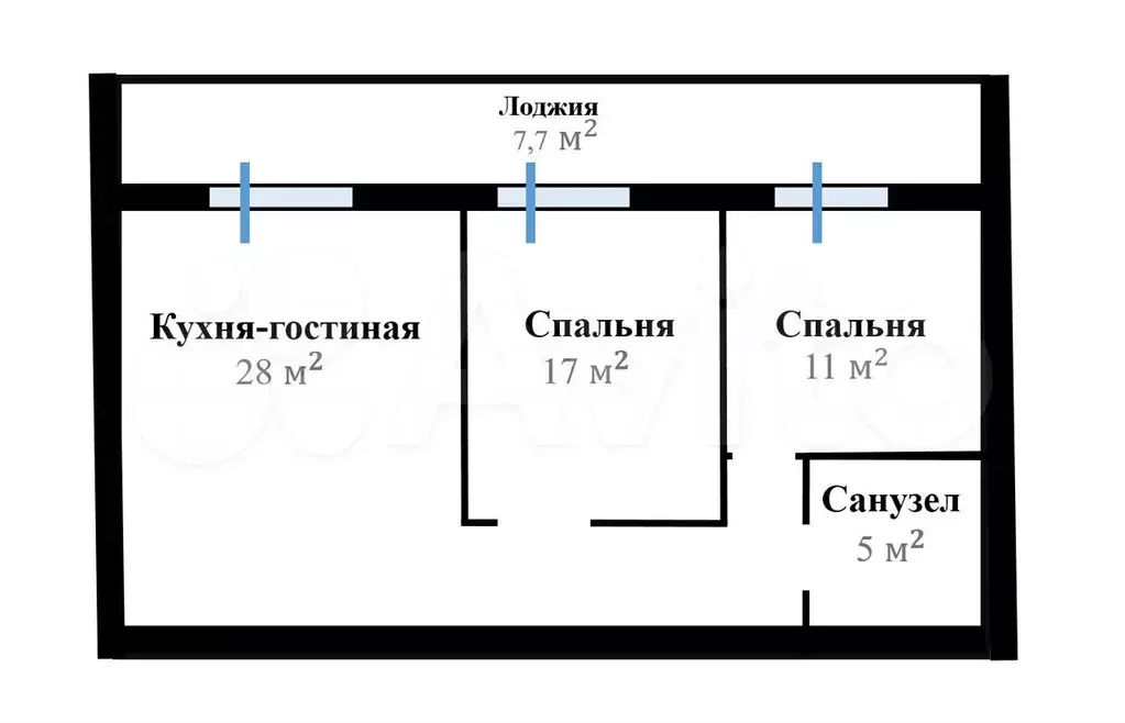 3-к. квартира, 70 м, 1/2 эт. - Фото 0