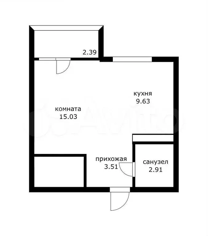 1-к. квартира, 31 м, 9/24 эт. - Фото 0
