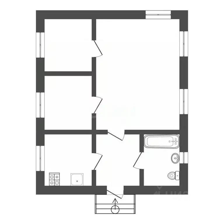 Дом в Тульская область, Тула городской округ, д. Липки 7 (63 м) - Фото 1