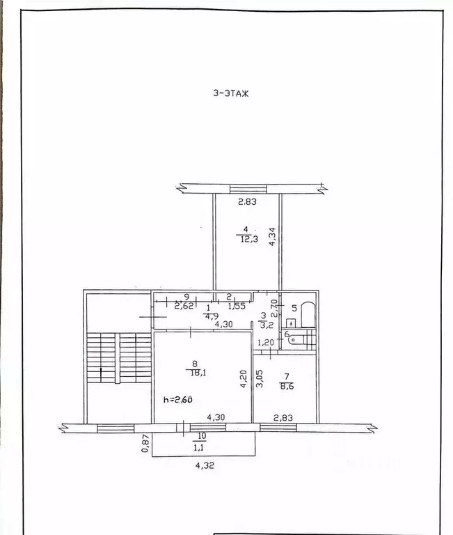 2-к кв. Красноярский край, Минусинск Красноармейская ул., 21 (52.0 м) - Фото 0