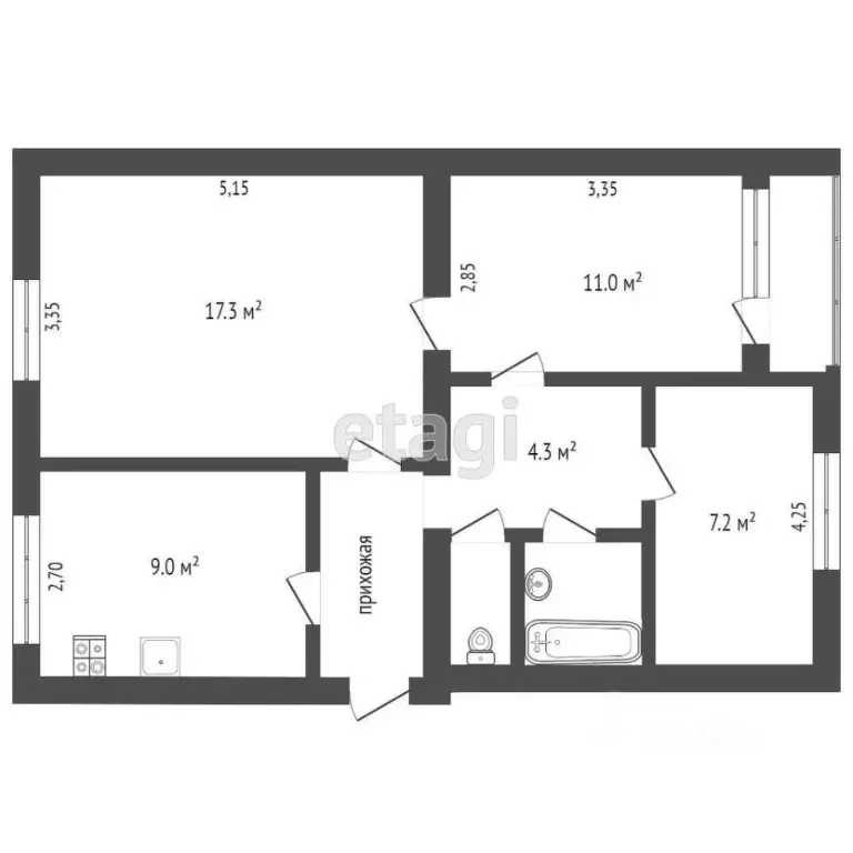 3-к кв. Ростовская область, Азов Азовский район, ул. Кондаурова, 31 ... - Фото 2