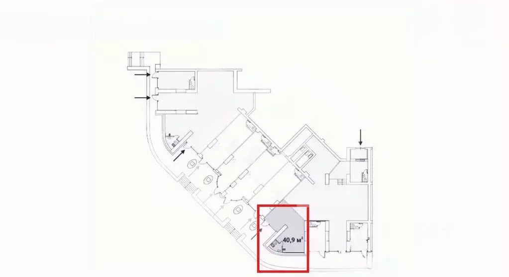 Помещение свободного назначения в Москва Ярцевская ул., 27к1 (41 м) - Фото 2