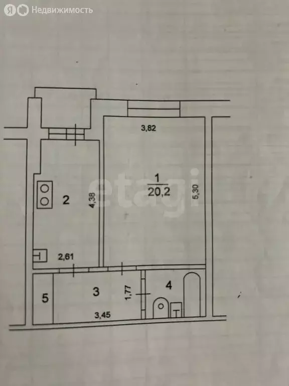 1-комнатная квартира: Казань, улица Лукина, 45 (39.9 м) - Фото 1
