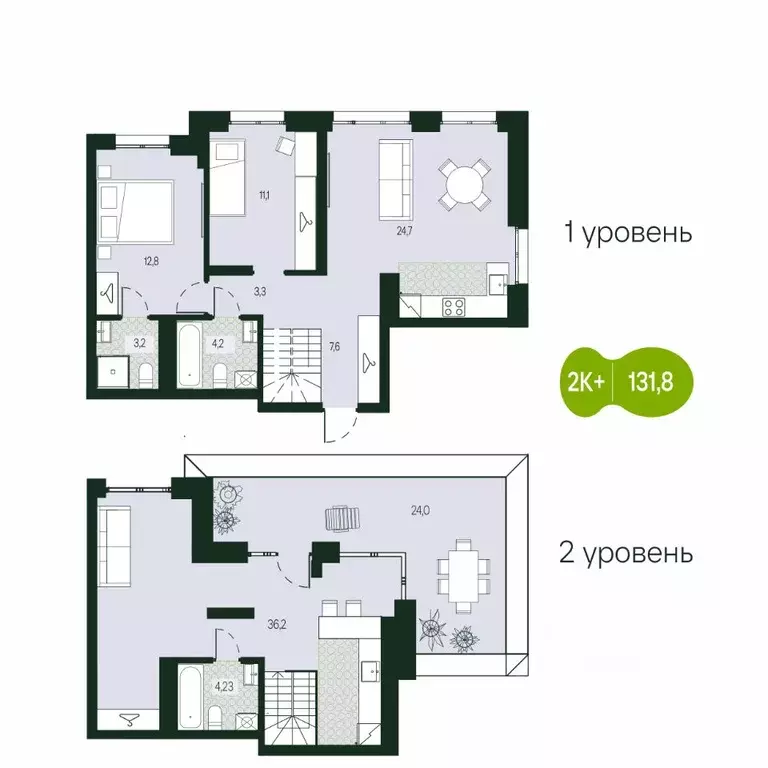 3-к кв. Забайкальский край, Чита Каштакский мкр,  (131.81 м) - Фото 1