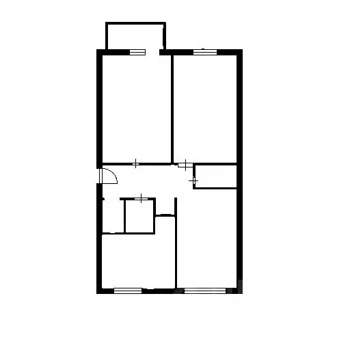 3-к кв. Новосибирская область, Новосибирск ул. Доватора, 23 (58.1 м) - Фото 2